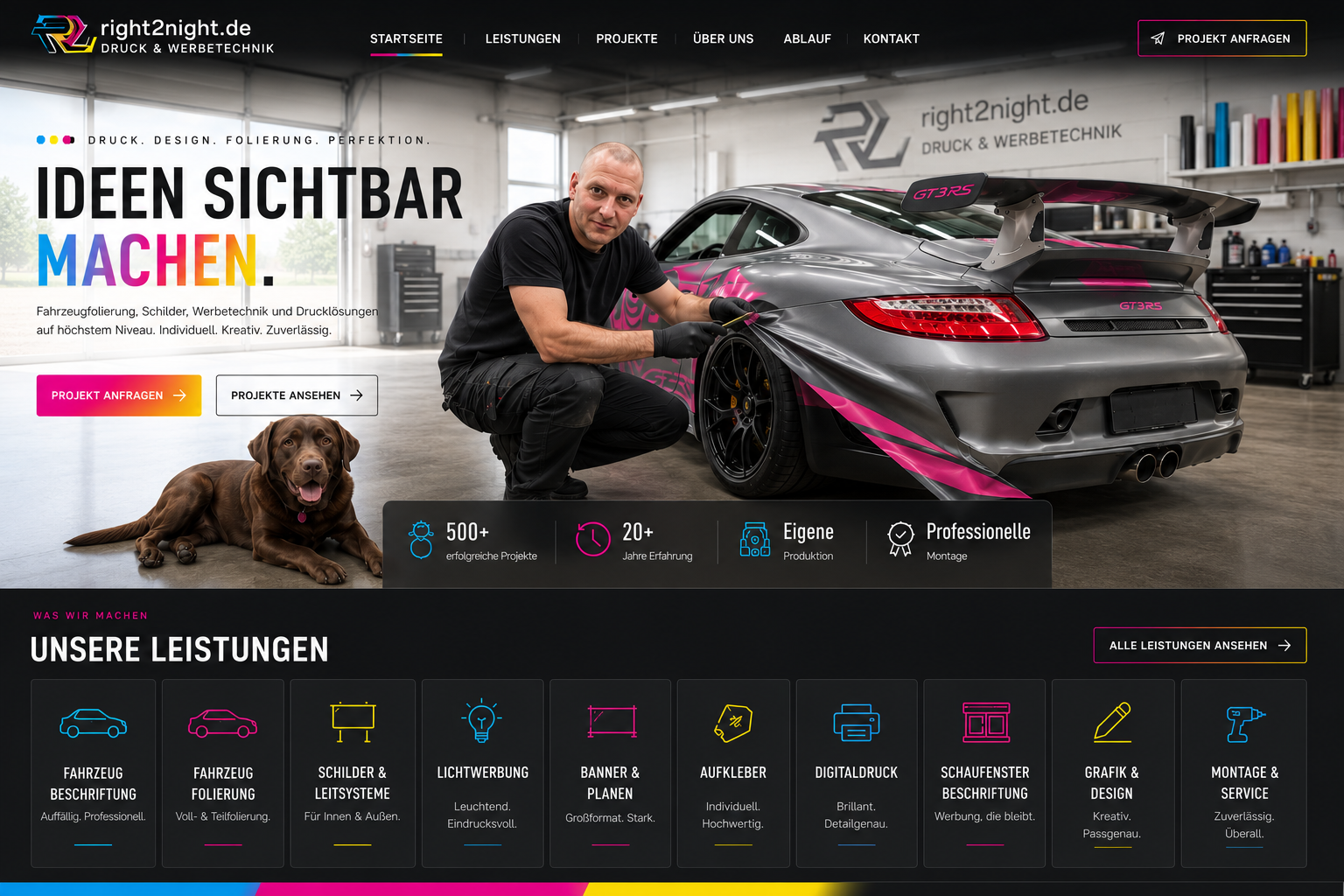 Fahrzeugwerbung und Folierung