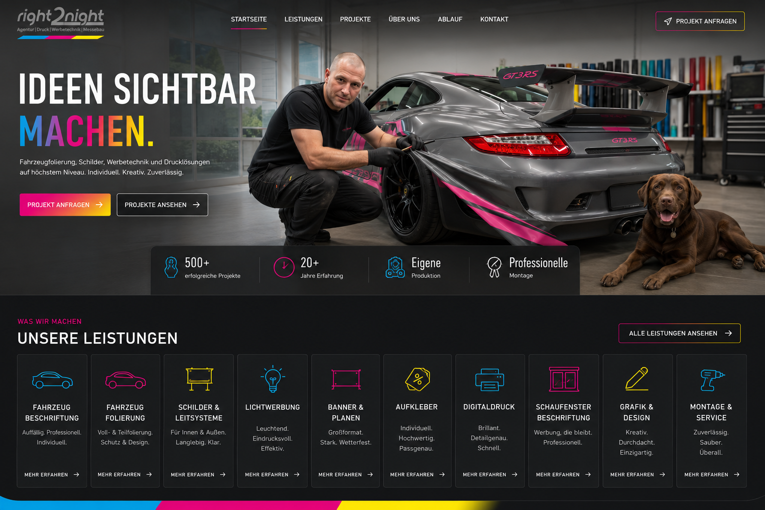 Präzise Werbetechnik in der Produktion